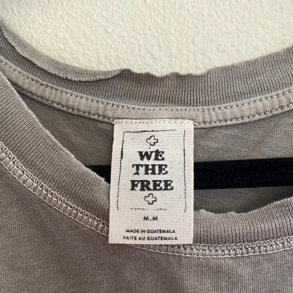 We The Free Medium Casual Gray/Green Women's Top EUC - Picture 2 of 5